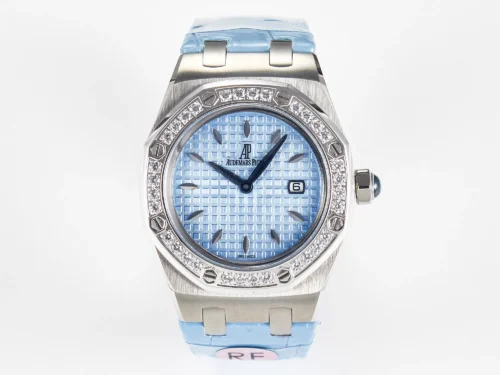 Royal Oak Offshore Ladies 33mm DRF Best Edition Blue Dial Diamonds Bezel